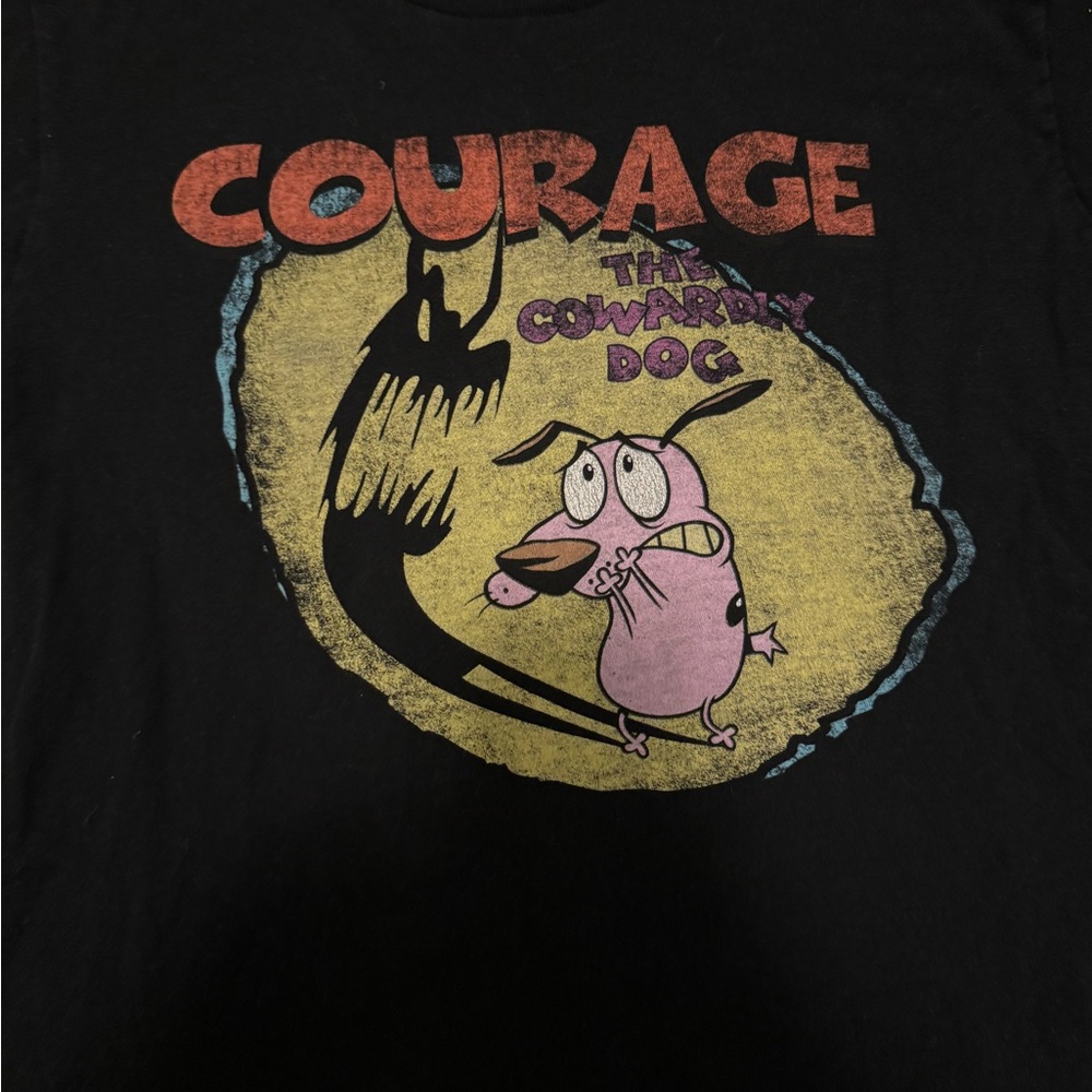 Courage the cowardly dog graphic tee